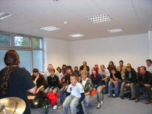 Workshop mit Harry Reischmann 2007 in Burgau in Harry's Drumschool