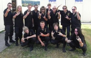 Harry Reischmann mit dem Balinger Drum Corp beim Bang You Head Festival