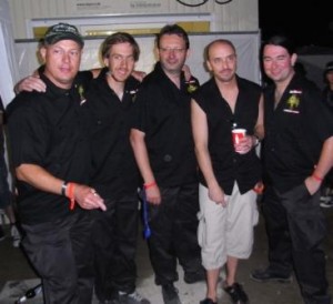 Didi Trabert, Jan Van Meerendonk, Jörg Bach, Scott Rockenfield (Queensryche) und HarryReischmann