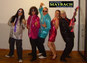 Maybach - Fasching 2011 in weißenhorn -Harry, Andi, Klaus, Eva und Hans