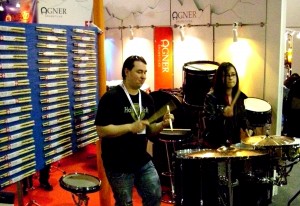 Harry Reischmann - 2009 für Agner Drumsticks auf der Musikmesse in Frankfurt
