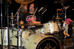 Harry Reischmann mit SKIBBE - Probe im Stadttheater Fürth mit der Thilo Wolf Big Band