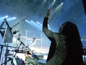 Harry Reischmann on Stage with Gregorian in Ostrava