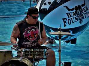 Wacken Schwimmbad 2019 - Drum show Harry Reischmann