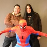 Harry Reischmann und Petra mit Spiderman