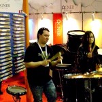 Harry Reischmann - 2009 für Agner Drumsticks auf der Musikmesse in Frankfurt