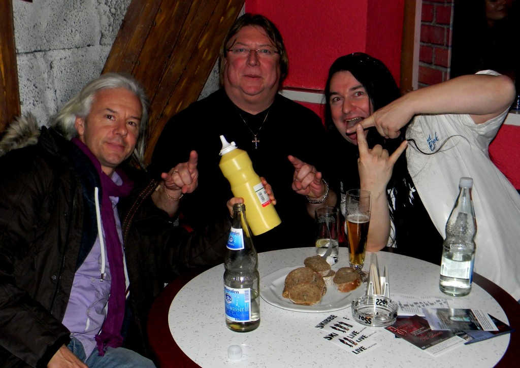 Hermann Skibbe, Harry Reischmann und Werner Saumweber mit Skibbe in Altdorf 2012