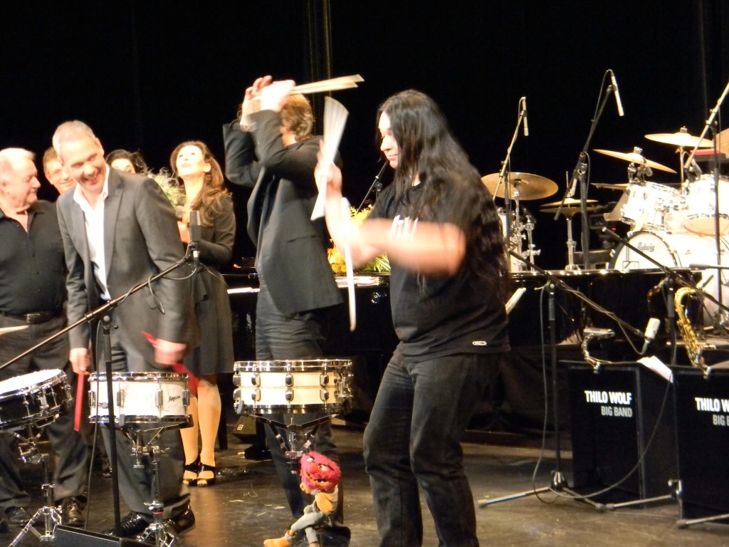 Charly Antolini, Thilo Wolf, Paul Höchstädter und Harry Reischmann 2012 in Fürth