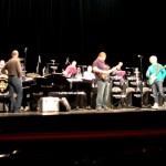 Harry Reischmann mit SKIBBE - Probe im Stadttheater Fürth mit der Thilo Wolf Big Band