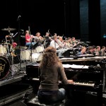 Harry Reischmann mit SKIBBE - Probe im Stadttheater Fürth mit der Thilo Wolf Big Band