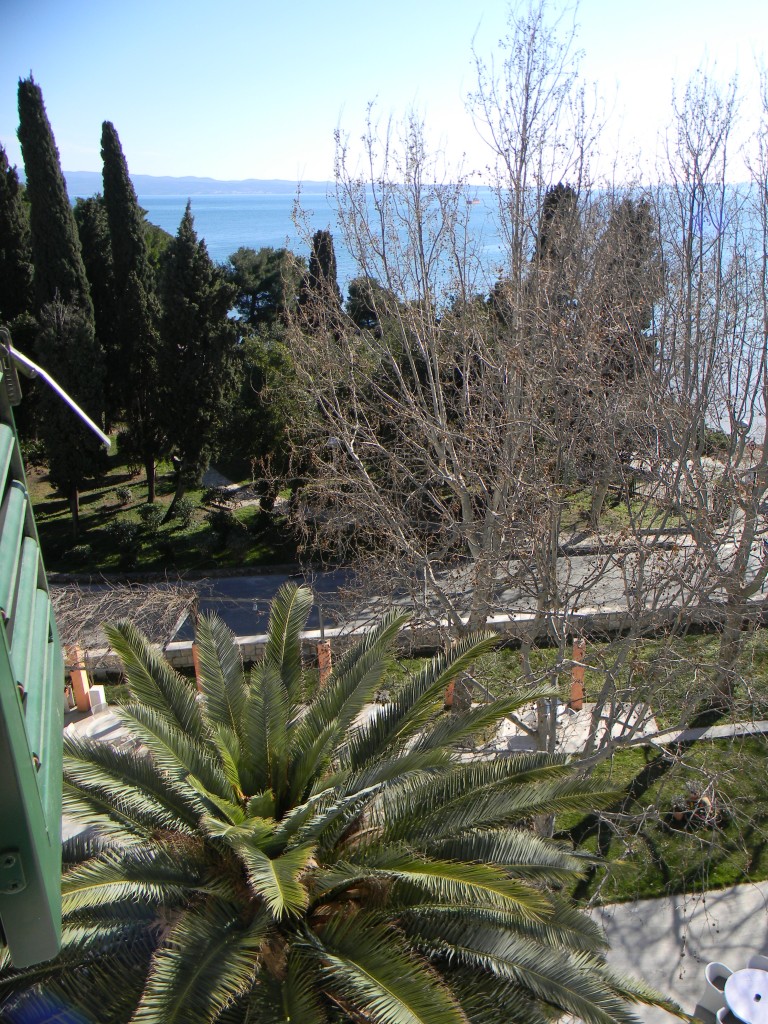 Split in Croatia - Blick aufs Meer aus Harrys Hotelzimmer