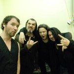 Maic Burkhardt, Gunter Laudahn, Jan-Eric Kohrs und Harry Reischmann - 2011 Backstage in Zagreb