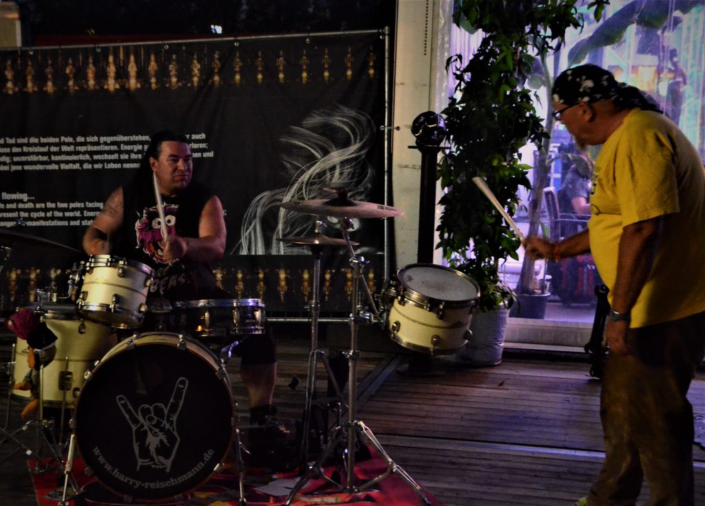 Wacken VIP-Presse Area 2019 - Drum show Harry Reischmann